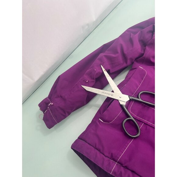 The North Face Girls Heatseeker Jacket Hooded Winter Coat Purple Large L (14/16) - Picture 8 of 10